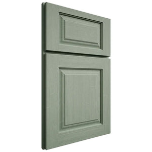 Shiloh Cabinetry Full Overlay Oxford White Oak Quarter Sawn Moss Door