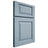Shiloh Cabinetry Full Overlay Oxford White Oak Quarter Sawn Sky Door