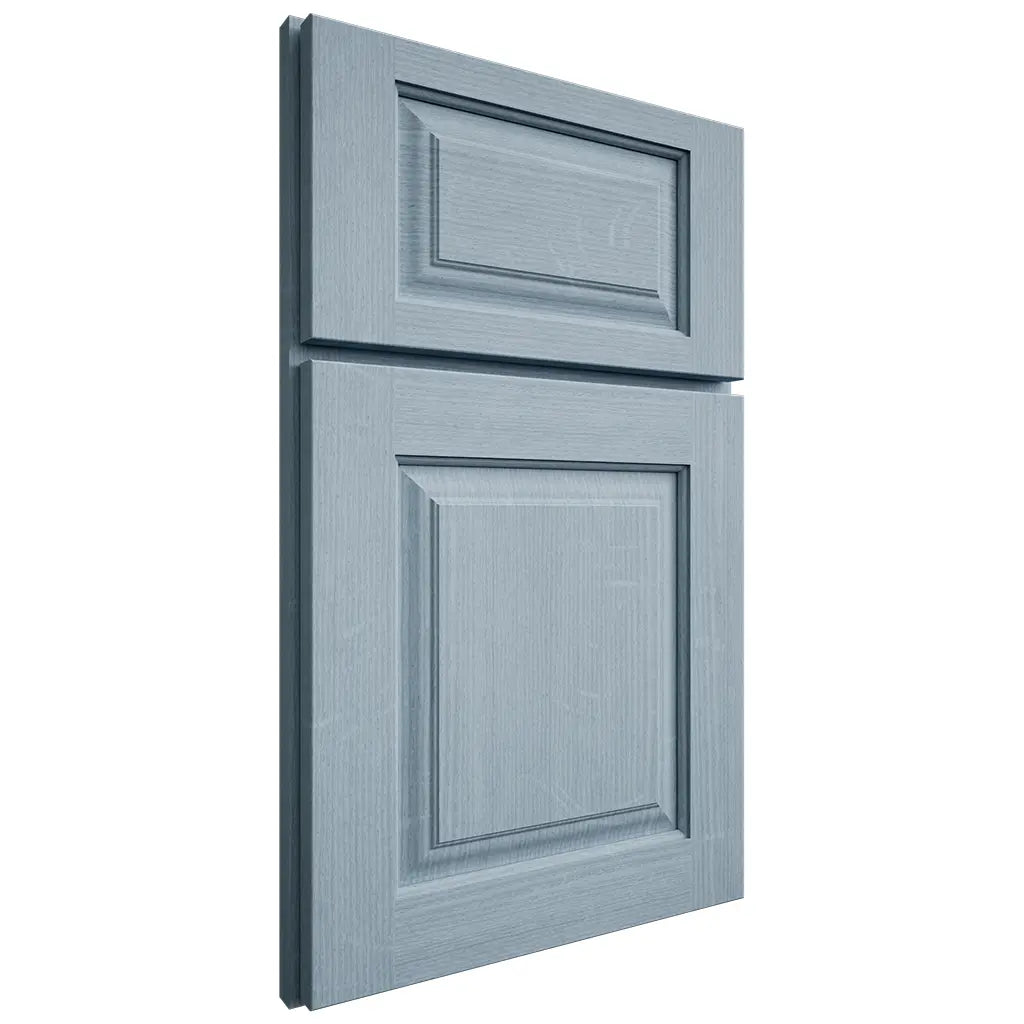 Shiloh Cabinetry Full Overlay Oxford White Oak Quarter Sawn Sky Door