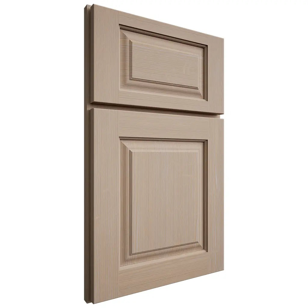 Shiloh Cabinetry Full Overlay Oxford White Oak Quarter Sawn Straw Door