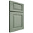 Shiloh Cabinetry Full Overlay Oxford White Oak Rift Cut Moss Door