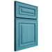 Shiloh Cabinetry Full Overlay Portland Alder Plain Cut Aqua Door