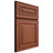 Shiloh Cabinetry Full Overlay Portland Alder Plain Cut Sierra Door