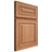 Shiloh Cabinetry Full Overlay Portland Cherry Plain Cut Natural Door