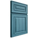 Shiloh Cabinetry Full Overlay Portland Hickory Plain Cut Aqua Door