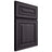 Shiloh Cabinetry Full Overlay Portland Hickory Plain Cut Harbor Door