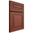 Shiloh Cabinetry Full Overlay Portland Maple Plain Cut Cayenne Door