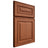 Shiloh Cabinetry Full Overlay Portland Maple Plain Cut Spice Door