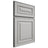 Shiloh Cabinetry Full Overlay Portland Paintable Unusual Gray Door