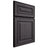 Shiloh Cabinetry Full Overlay Portland Red Oak Plain Cut Harbor Door