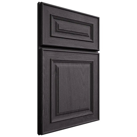 Shiloh Cabinetry Full Overlay Portland Red Oak Plain Cut Harbor Door