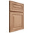 Shiloh Cabinetry Full Overlay Portland Red Oak Plain Cut Natural Door