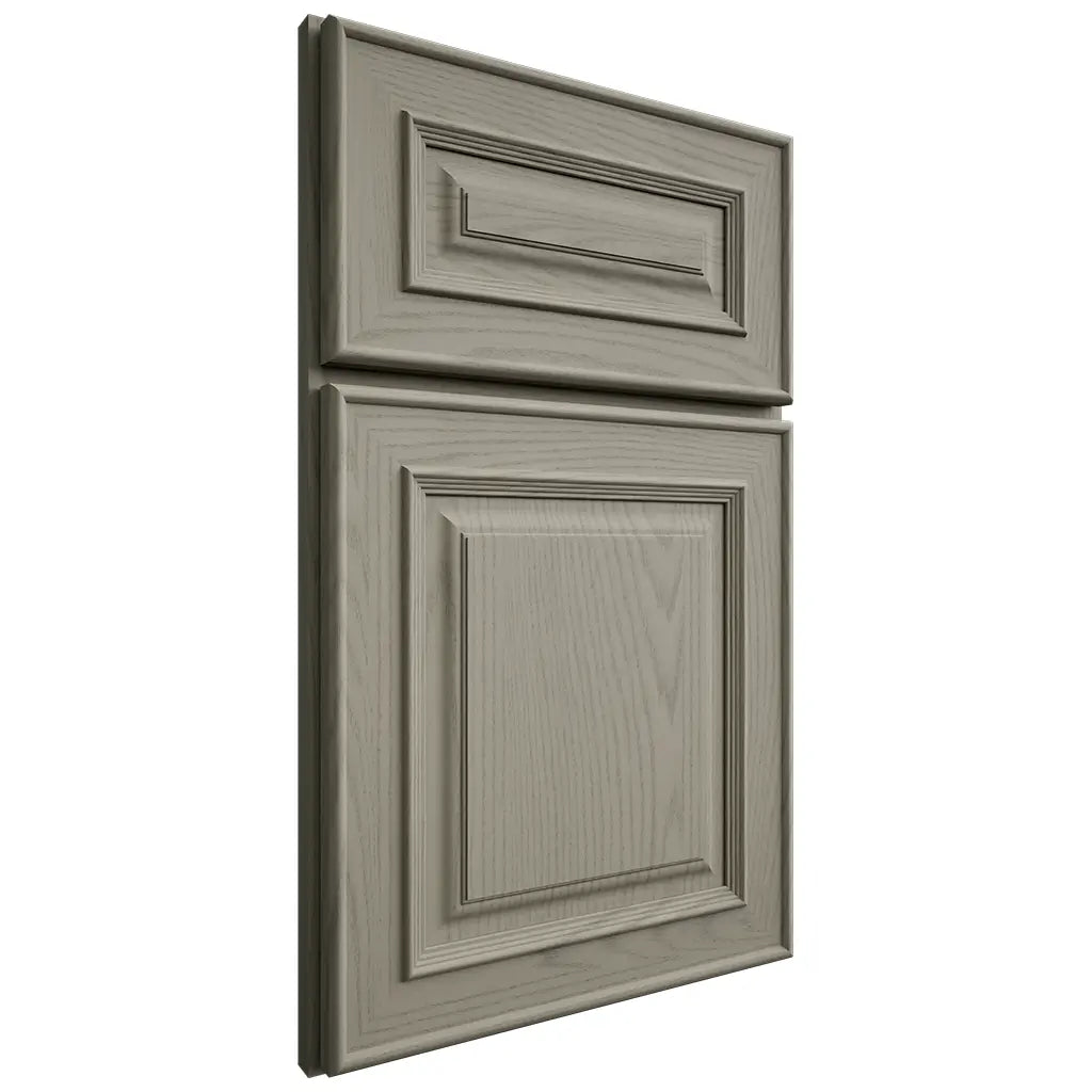 Shiloh Cabinetry Full Overlay Portland Red Oak Plain Cut Thyme Door