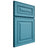 Shiloh Cabinetry Full Overlay Portland White Oak Plain Cut Aqua Door
