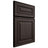 Shiloh Cabinetry Full Overlay Portland White Oak Plain Cut Morel Door