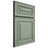 Shiloh Cabinetry Full Overlay Portland White Oak Plain Cut Moss Door
