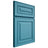 Shiloh Cabinetry Full Overlay Portland White Oak Rift Cut Aqua Door