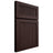 Shiloh Cabinetry Full Overlay Reeded Malibu Alder Plain Cut Bistre Door
