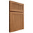 Shiloh Cabinetry Full Overlay Reeded Malibu Alder Plain Cut Caramel Door