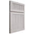 Shiloh Cabinetry Full Overlay Reeded Malibu Alder Plain Cut Cotton Door