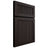 Shiloh Cabinetry Full Overlay Reeded Malibu Alder Plain Cut Espresso Door