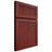 Shiloh Cabinetry Full Overlay Reeded Malibu Cherry Plain Cut Red Door