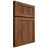 Shiloh Cabinetry Full Overlay Reeded Malibu Hickory Plain Cut Burnt Sugar Door