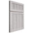 Shiloh Cabinetry Full Overlay Reeded Malibu Hickory Plain Cut Cotton Door