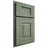 Shiloh Cabinetry Full Overlay Reeded Malibu Hickory Plain Cut Moss Door