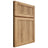 Shiloh Cabinetry Full Overlay Reeded Malibu Hickory Plain Cut Natural Door