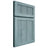 Shiloh Cabinetry Full Overlay Reeded Malibu Hickory Plain Cut Sky Door