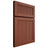Shiloh Cabinetry Full Overlay Reeded Malibu Maple Plain Cut Cayenne Door