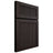 Shiloh Cabinetry Full Overlay Reeded Malibu Maple Plain Cut Espresso Door