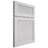 Shiloh Cabinetry Full Overlay Reeded Malibu Paintable Arctic Door