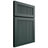 Shiloh Cabinetry Full Overlay Reeded Malibu Paintable Billiard Green Door