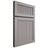Shiloh Cabinetry Full Overlay Reeded Malibu Paintable Dovetail Gray Door