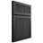 Shiloh Cabinetry Full Overlay Reeded Malibu Paintable Iron Ore Door