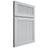 Shiloh Cabinetry Full Overlay Reeded Malibu Paintable Niebla Azul Door