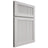 Shiloh Cabinetry Full Overlay Reeded Malibu Paintable Repose Gray Door