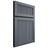 Shiloh Cabinetry Full Overlay Reeded Malibu Paintable Slate Tile Door