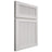 Shiloh Cabinetry Full Overlay Reeded Malibu Paintable Soft White Door