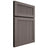 Shiloh Cabinetry Full Overlay Reeded Malibu Poplar Plain Cut Heatherstone Door