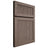 Shiloh Cabinetry Full Overlay Reeded Malibu Poplar Plain Cut River Rock Door