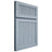Shiloh Cabinetry Full Overlay Reeded Malibu Poplar Plain Cut Sky Door