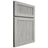Shiloh Cabinetry Full Overlay Reeded Malibu Poplar Plain Cut Stratus Door