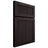Shiloh Cabinetry Full Overlay Reeded Malibu Red Oak Plain Cut Espresso Door