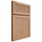 Shiloh Cabinetry Full Overlay Reeded Malibu Red Oak Plain Cut Natural Door