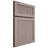 Shiloh Cabinetry Full Overlay Reeded Malibu Red Oak Plain Cut Sterling Door