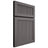 Shiloh Cabinetry Full Overlay Reeded Malibu Walnut Plain Cut Cadet Door