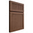 Shiloh Cabinetry Full Overlay Reeded Malibu Walnut Plain Cut Natural Door